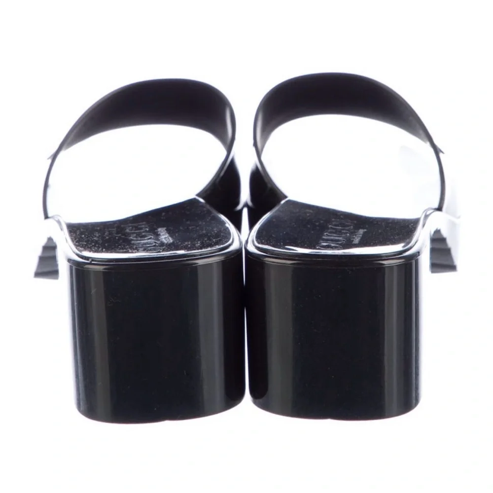 NWT Gucci Rubber Women's Black Glossy Platforms. US 8, 9 - Picture 4 of 6